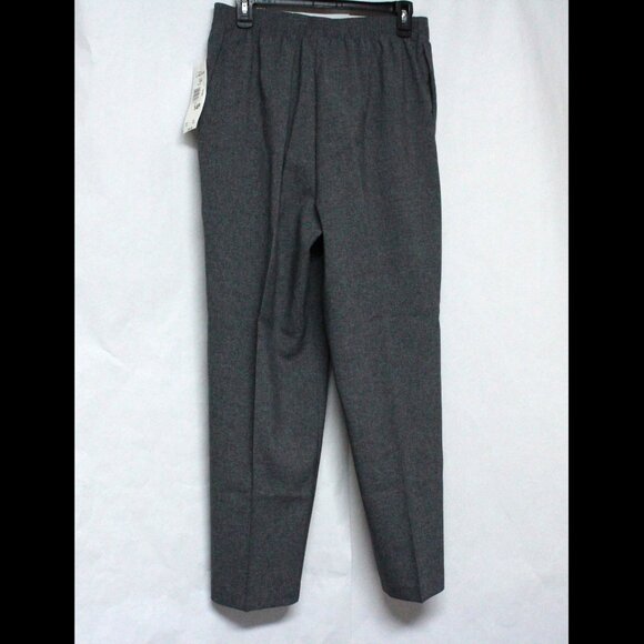 Older NWT Women's Size 14P Gray Elastic Waist Pull On Allison Daley Pants - Picture 2 of 9